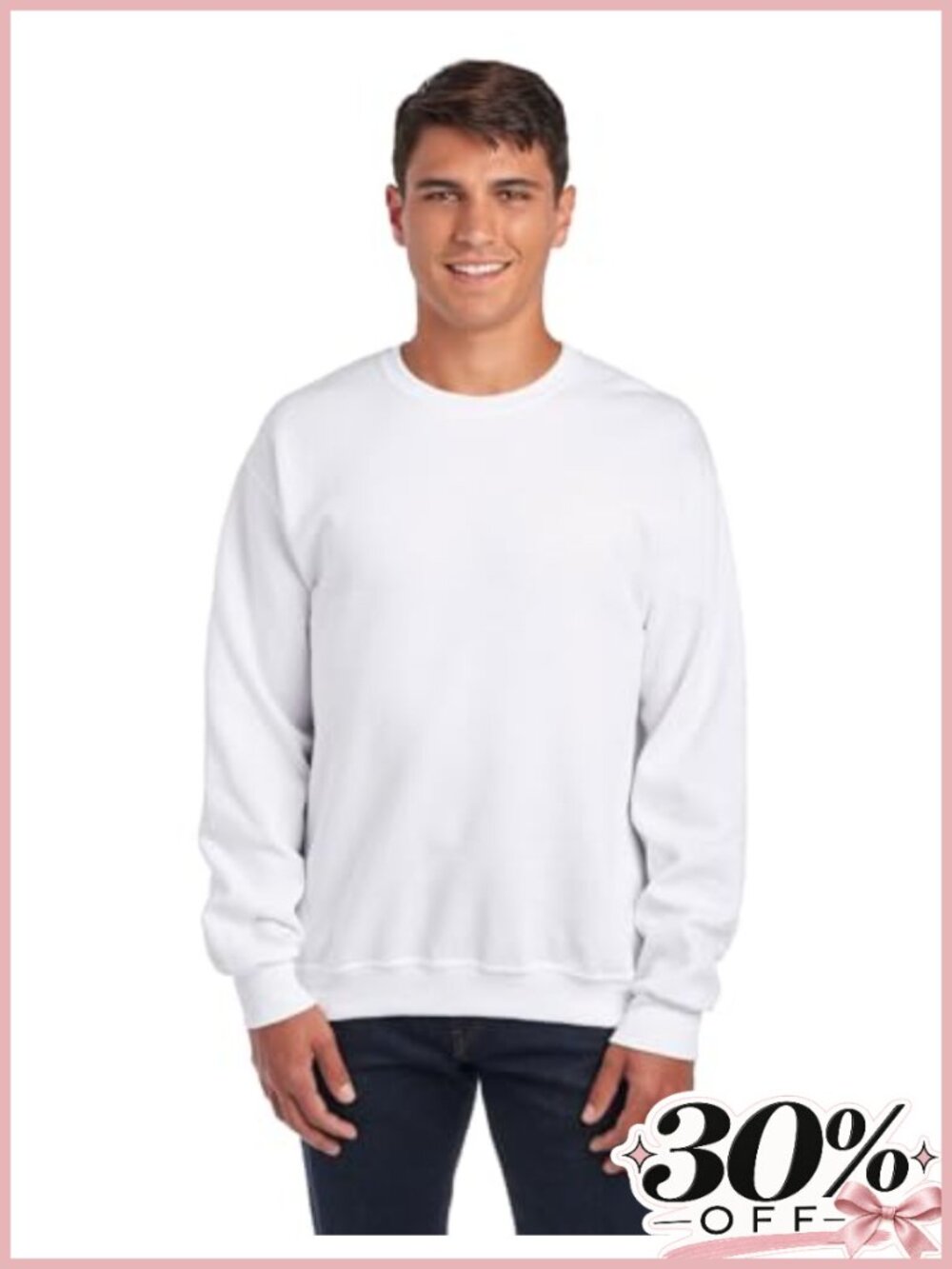 Men's NuBlend Fleece Crew Sweatshirt Cotton Blend Pullover Long Sleeve